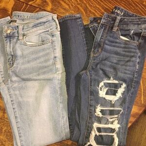 Jean Lot Size 2 Old Navy American Eagle